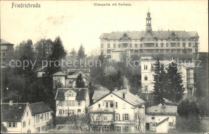 Friedrichsroda Villenpartie mit Kurhaus