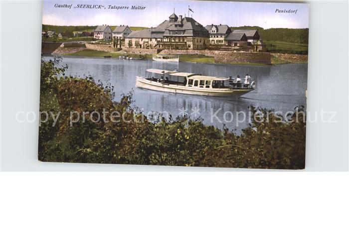 Paulsdorf Dippoldiswalde Gasthaus Seeblick Talsperre Malter