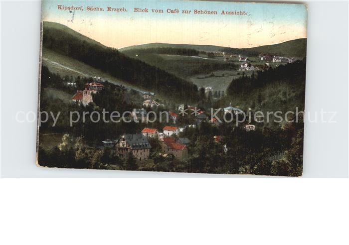 Kipsdorf Blick vom Cafe zur Schoenen Aussicht