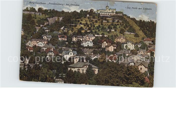 DRESDEN Elbe Berg-Gasthaus Friedensburg Perle der Loessnitz