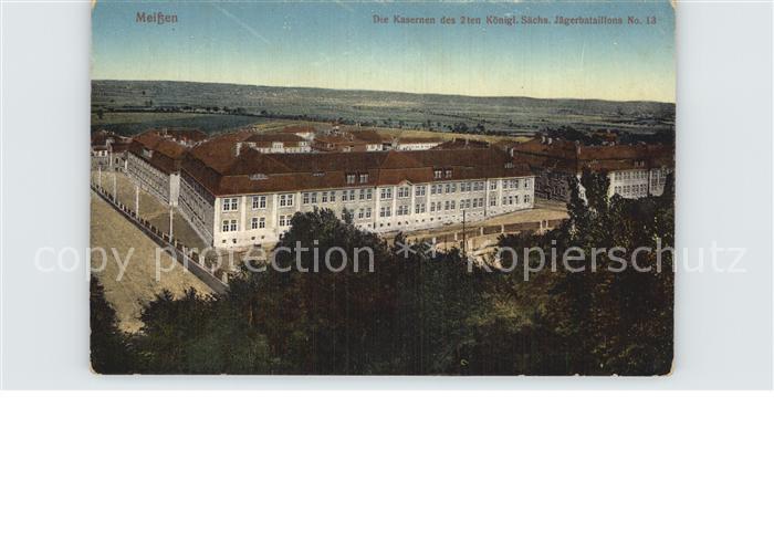 Meissen Elbe Sachsen Kasernen des Jaegerbataillons