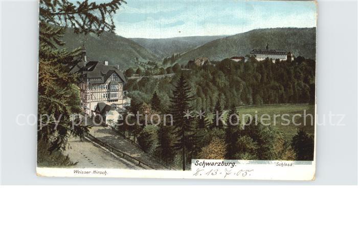 Schwarzburg Thueringer Wald Schloss Weisser Hirsch