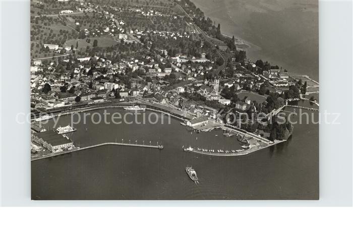 Romanshorn Bodensee Fliegeraufnahme mit Hafen