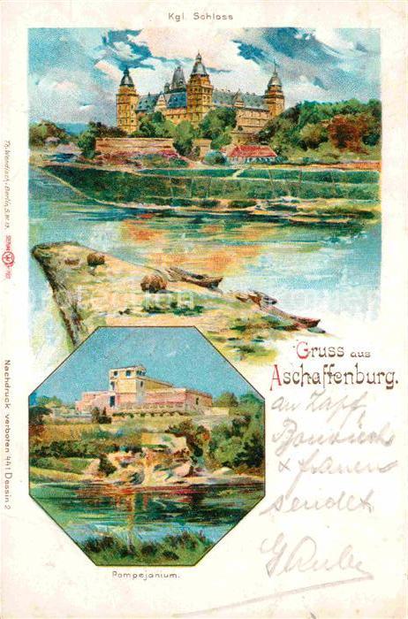 Aschaffenburg Main Schloss Pompejanium