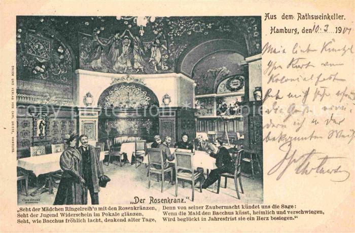 HAMBURG  CITY Ratsweinkeller Rosenkranz