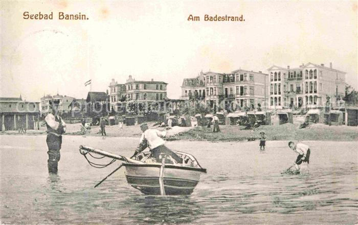 Bansin Ostseebad Badestrand Ruderboot