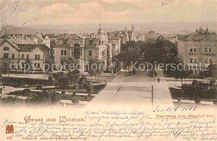 Weimar Thueringen Bahnhof Ansicht