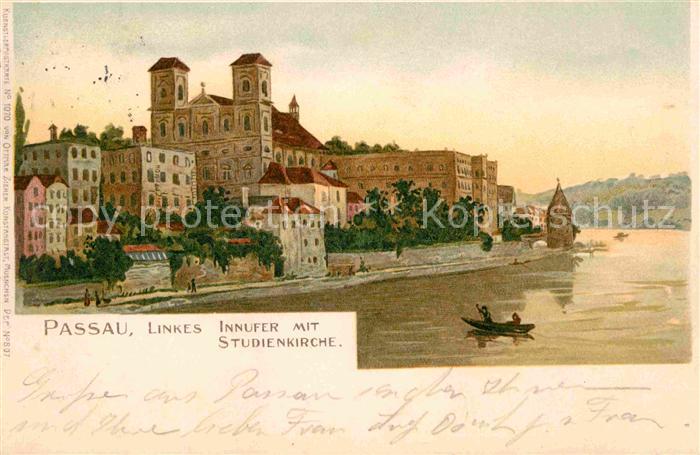 PAssAU Bayern Innufer Studienkirche