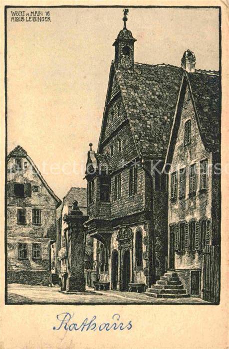 Woerth Main Alois Leibinger Kuenstlerkarte