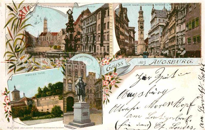 Augsburg Rothes Thor Maxilianstrasse Fugger