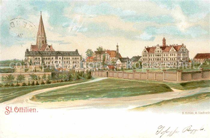 Ottilien Eresing St Erzabtei Kuenstlerkarte Kuehlen