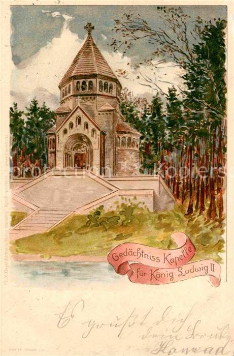 Starnberg Starnbergersee Bayern Gedaechtniskapelle Koenig Ludwig II Kuenstlerkar