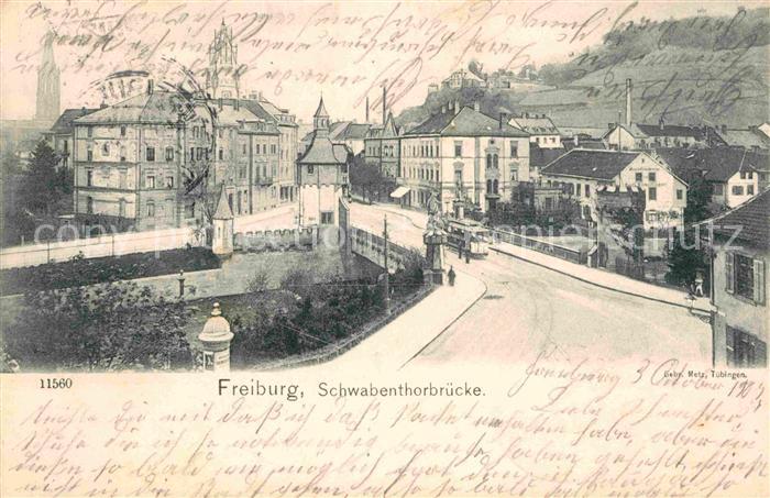 Freiburg Breisgau Schwabentorbruecke