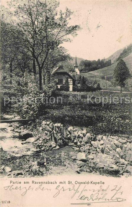 Ravennaschlucht Tal Sankt Oswald Kapelle