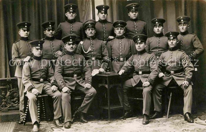 Augsburg Uniformierte Armee Gruppenfoto