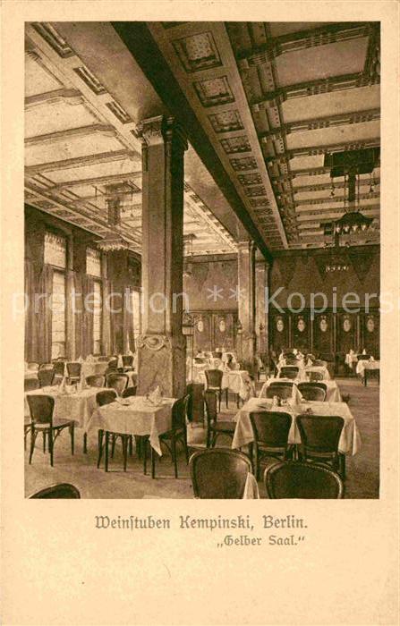 BERLIN  CITY Weinstuben Kempinski Grosser Saal