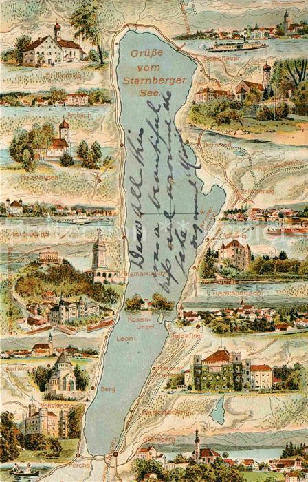 Starnberg Starnbergersee Bayern Panorama