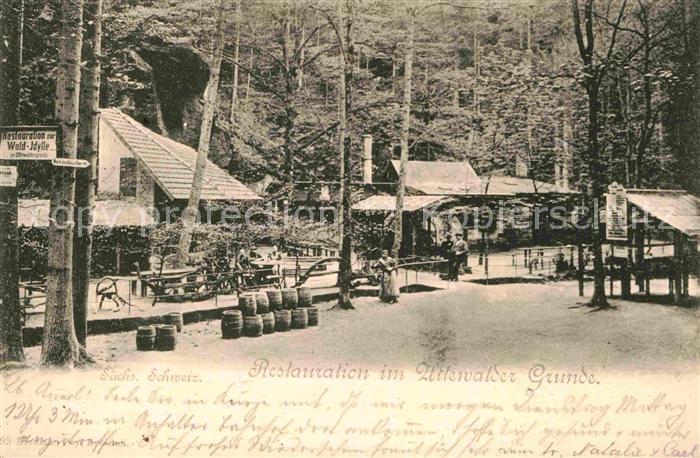 Saechsische Schweiz Urtenwalder Grunde Restaurant