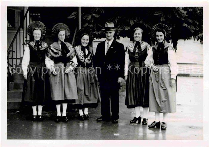 Romanshorn Bodensee Portrait Gruppe Lehrer Anton Kunzle Trachten