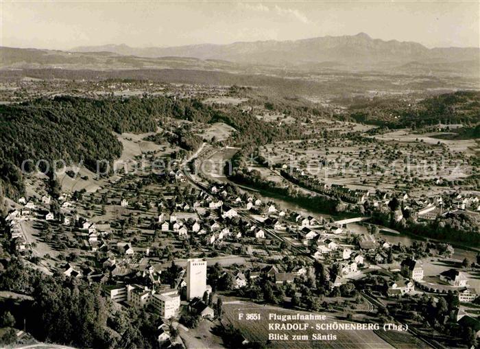 Kradolf-Schoenenberg Saentis Flugaufnahme