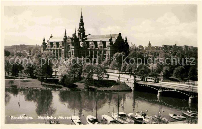 Stockholm Nordiska Museum Kanal Boot