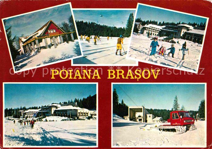 Poiana Brasov Winter Schneeraupe Lift Eishockey