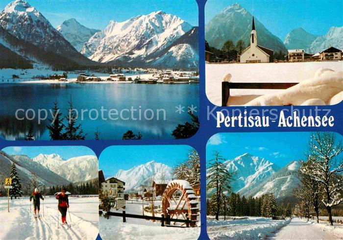 Pertisau Achensee Loipen Kirche Winterlandschaften
