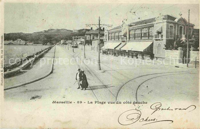 Marseille Bouches-du-Rhone La Plage vue du cote gauche