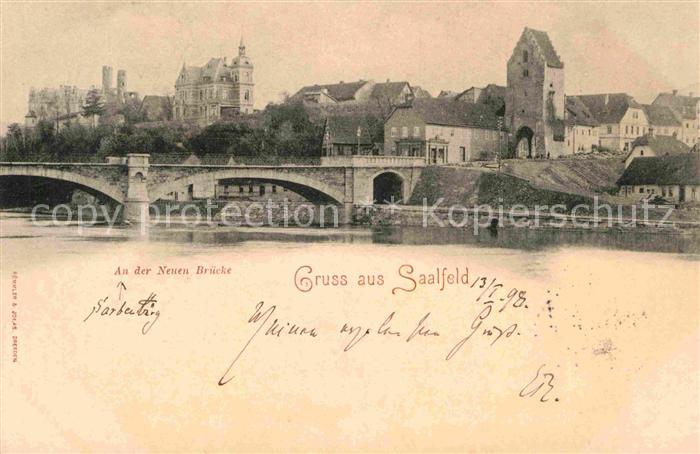 Saalfeld Saale An der neuen Bruecke