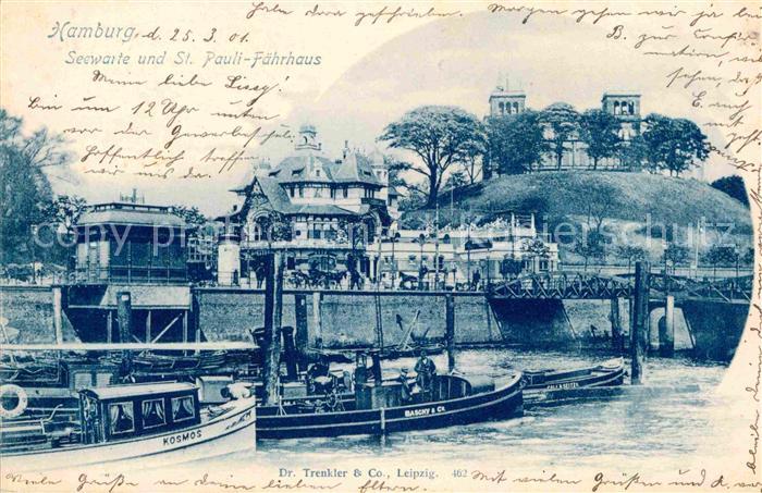 HAMBURG CITY Seewarte uns Sankt Pauli Faehrhaus