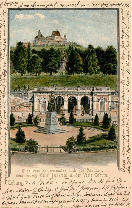 Coburg Bayern Herzog Ernst Denkmal