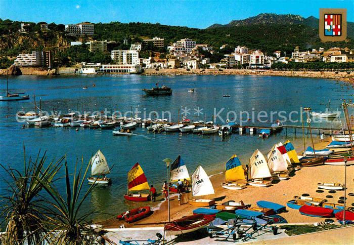 Sant Feliu de Guixols Strand Bootsliegeplatz Panorama