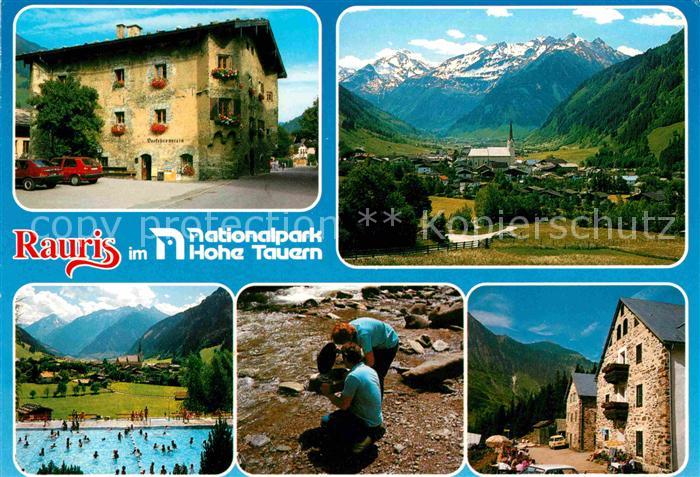 Rauris Rathaus Schwimmbad Goldwaescher Alpenvereinshaus Ammererhof Kolm Saigurn
