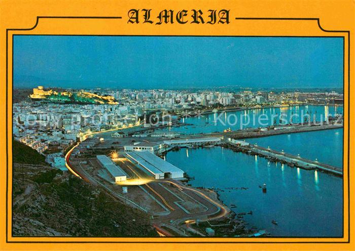 Almeria Vista general de noche