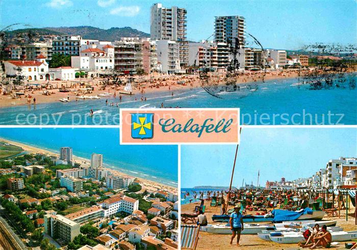 Calafell Strandpartien Fliegeraufnahme