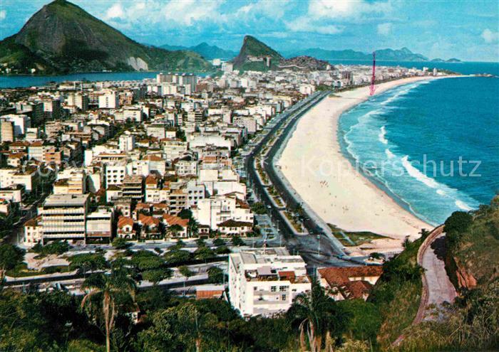 Rio de Janeiro Vista panoramica das praias de Leblon e