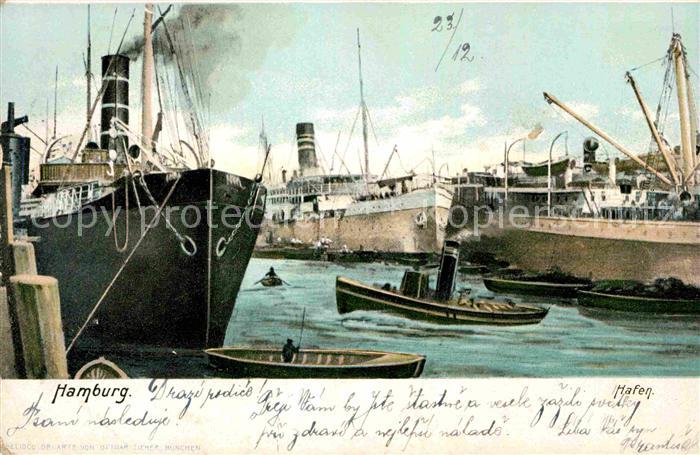 Dampfer Oceanliner Hamburg Hafen