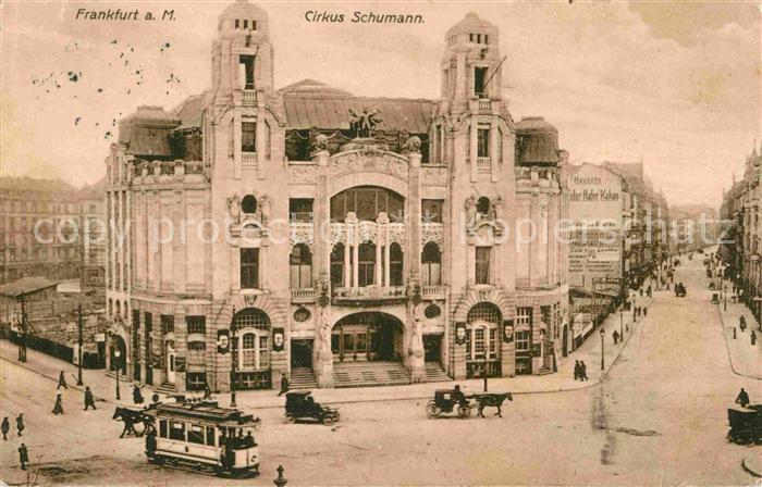 Strassenbahn Frankfurt am Main Cirkus Schumann