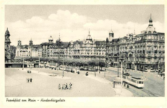 Strassenbahn Frankfurt am Main Hinderburgplatz