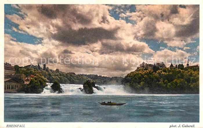 Foto Gaberell J. Nr. 10486 Rheinfall Neuhausen