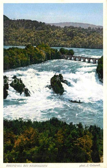 Foto Gaberell J. Nr. 10481 Rheinfall Neuhausen