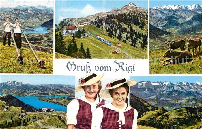 Alphorn Alphornbläser Trachten Rigi-Staffel Kul
