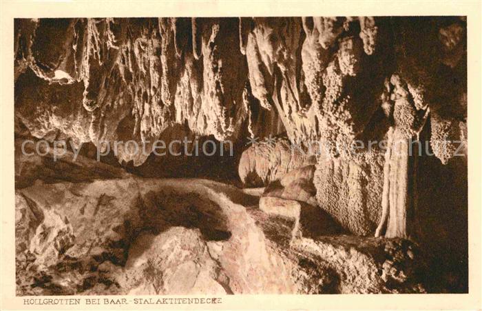 Hoehlen Caves Grottes Höllgrotten Baar Stalaktitendekce