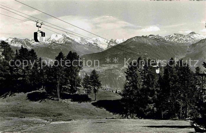 Seilbahn Crans sur Sierre Mischabels Weisshorn Becs de Bosson
