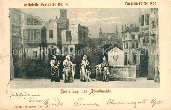 Passionsspiele Oberammergau Bestellung des Abendmahls