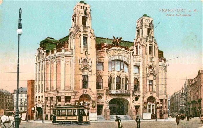 Strassenbahn Frankfurt am Main Zirkus Schumann