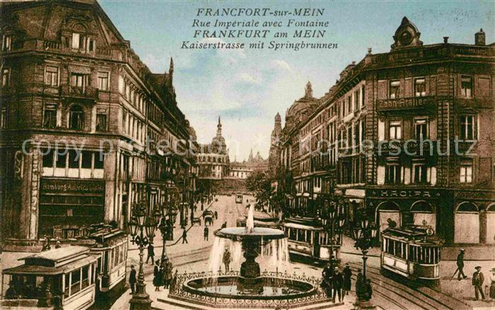 Strassenbahn Frankfurt am Main Kaiserstrasse Springb