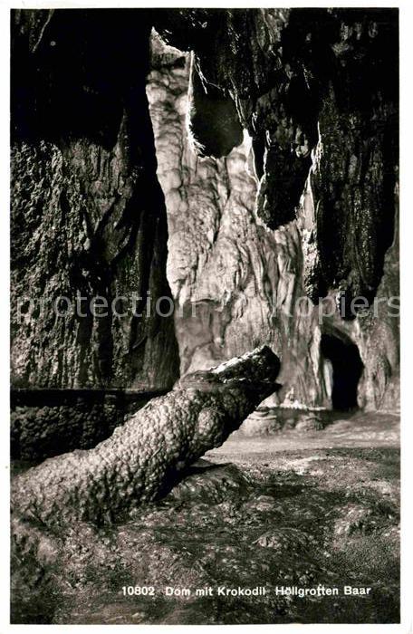 Hoehlen Caves Grottes Höllgrotten Baar Dom Krokodil