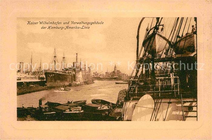Hafenanlagen Kaiser-Wilhelm-Hafen Verwaltungsgebaeude Hamburg-Amerika-Linie