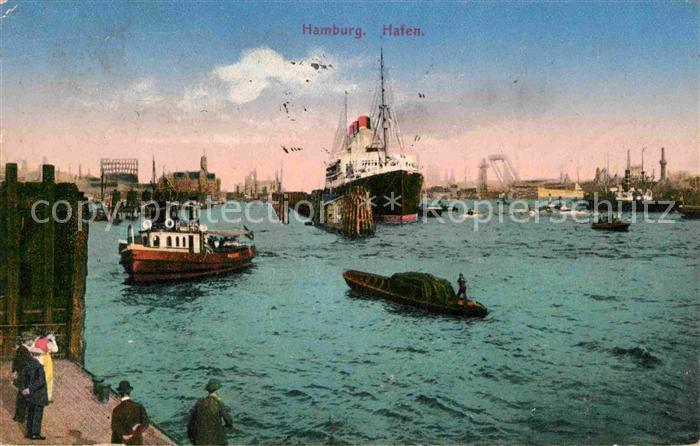 Dampfer Oceanliner Hamburg Hafen